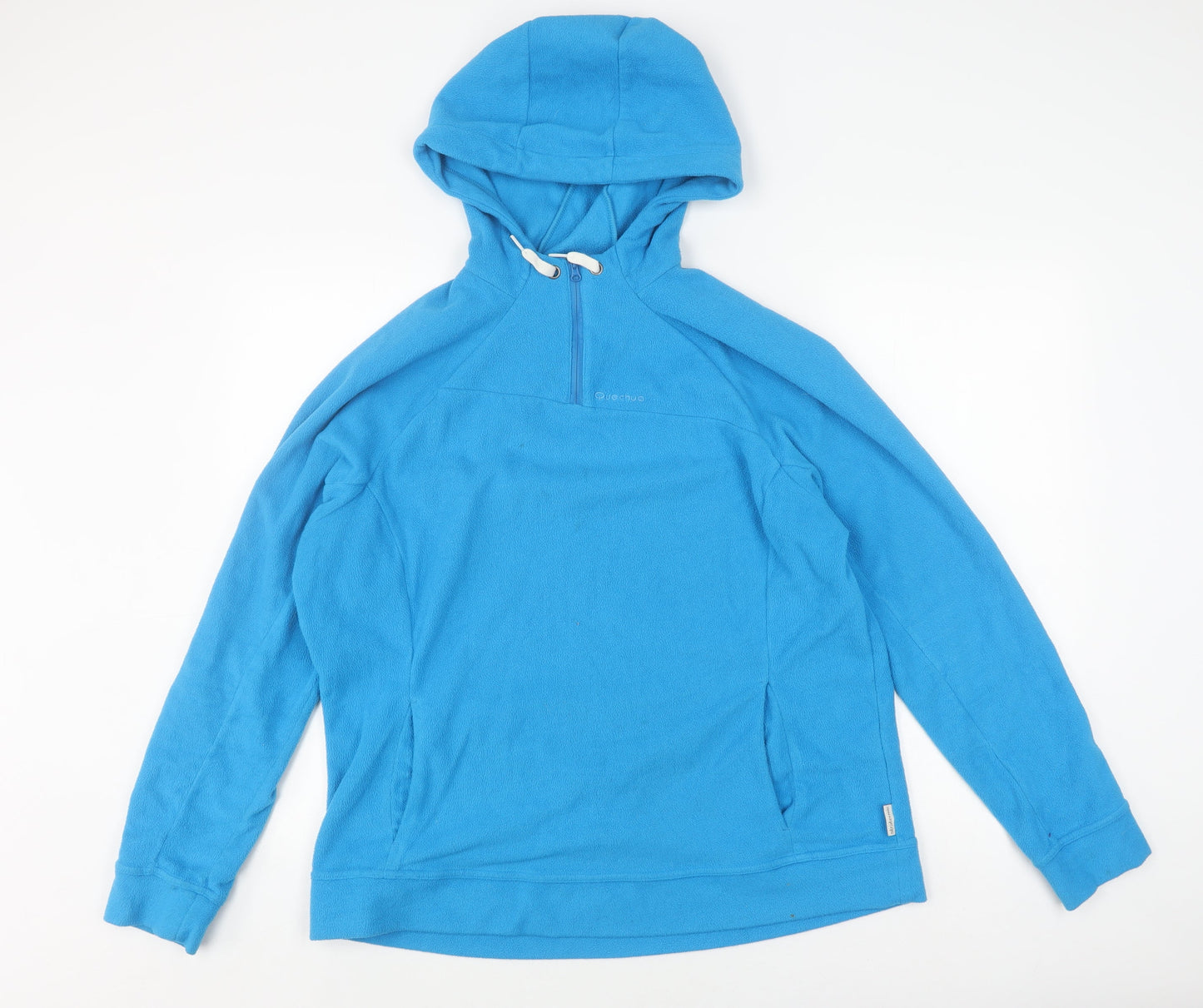 Unisex Adults UK Size M Quecha Blue Hoodie Hoodie