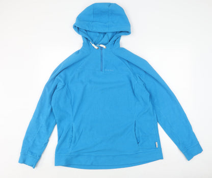 Unisex Adults UK Size M Quecha Blue Hoodie Hoodie