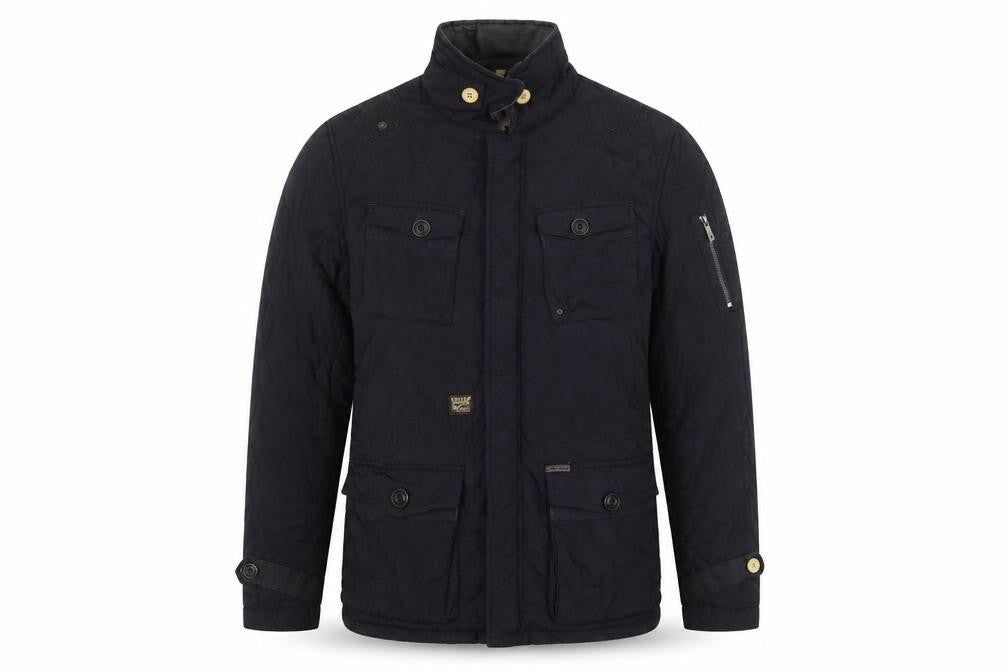 Mens UK Size M Khujo Black Quilted Coat