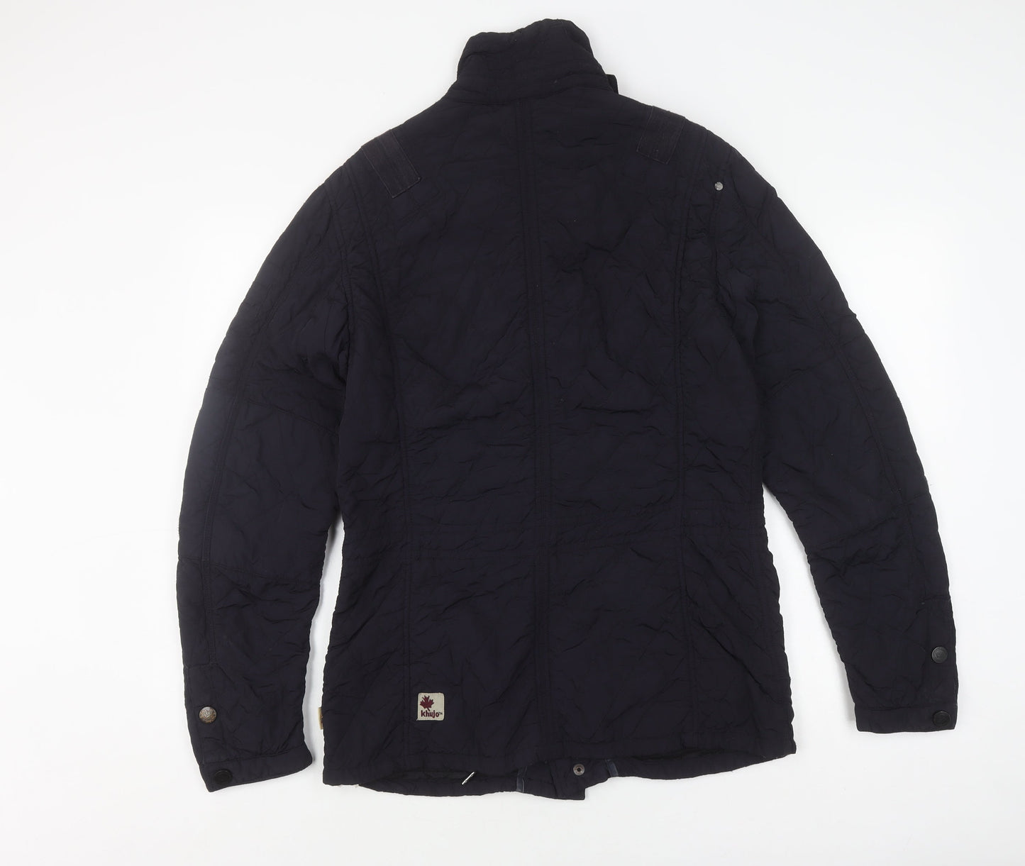 Mens UK Size M Khujo Black Quilted Coat