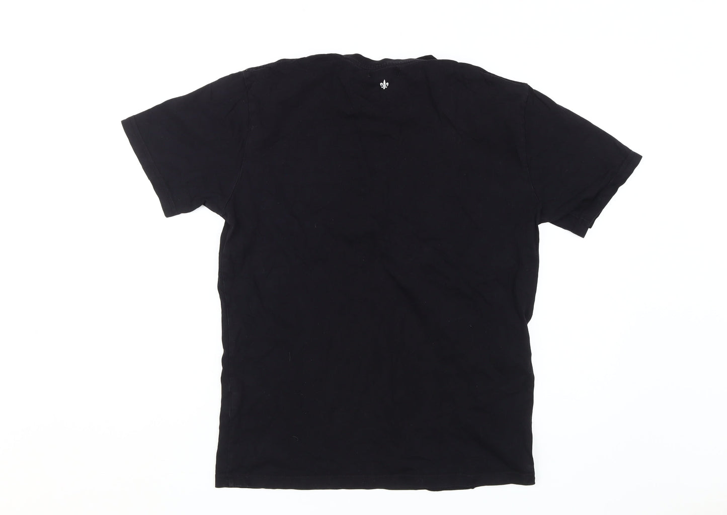 Mens UK Size L Henleys Black  T-Shirt