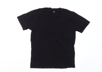 Mens UK Size L Henleys Black  T-Shirt