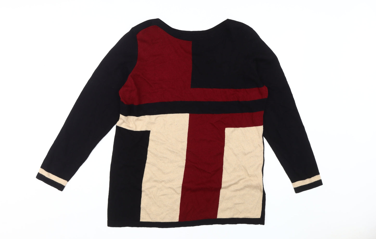 Womens UK Size 18 Isle Multicoloured Pullover Jumper