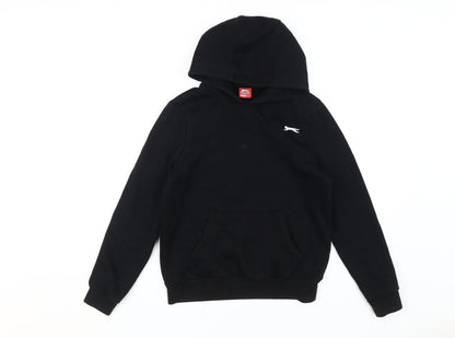 Slazenger Boys Black Pullover Hoodie 11-12 Years