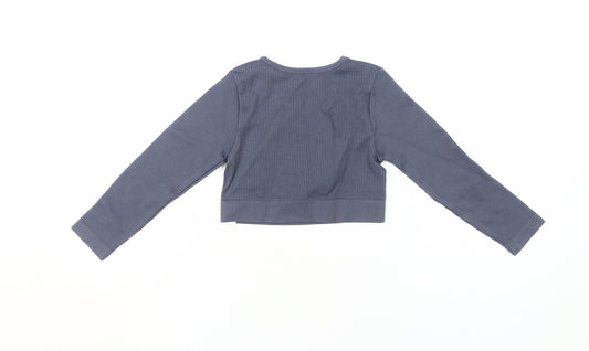 Primark Disney Stitch Women's Blue XS Cropped T-Shirt