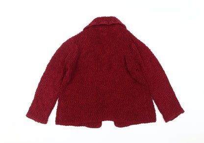 Rocha John Rocha Women's Red Collared Jacket Size 14