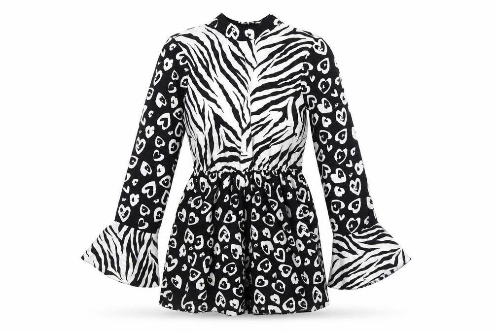Womens UK Size 8 ASOS One-Piece Multicoloured Playsuit