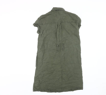 Nicole Miller Women’s Green XS Shirt Dress