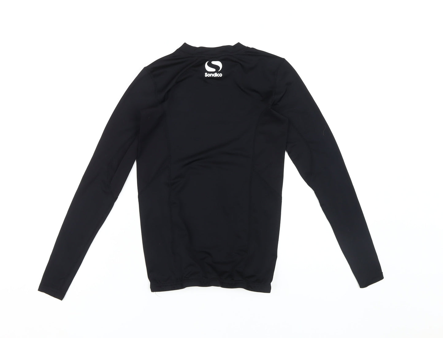 Sondico Boys' Black Football T-Shirt Long Sleeve 13 Years