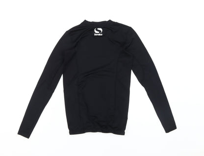 Sondico Boys' Black Football T-Shirt Long Sleeve 13 Years