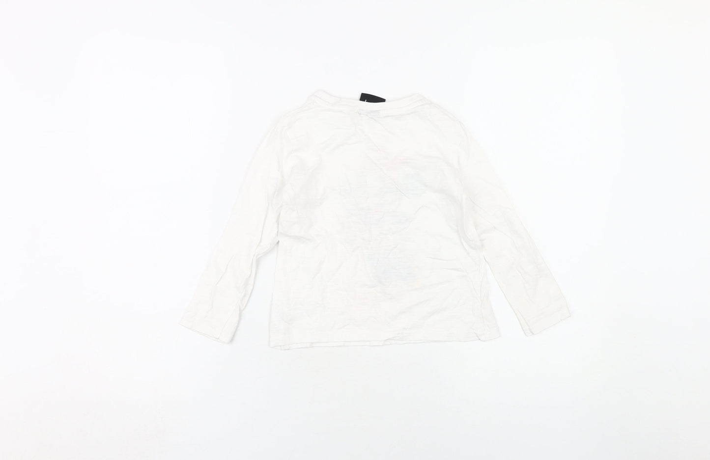 Disney Girls White Minnie Mouse Long Sleeve T-Shirt 5-6 Years