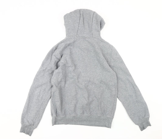 Mens UK Size S Firetrap Grey Pullover Hoodie