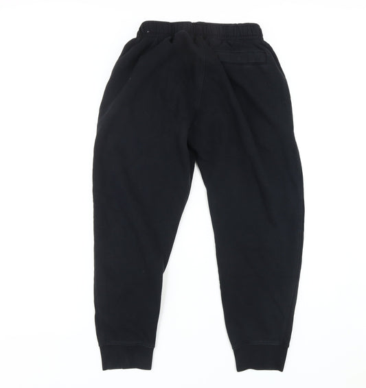 Nike Men's Black Jogger Trousers - Medium, Elastic Waist