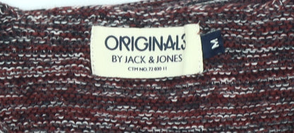 Jack & Jones Men's Red Pullover Jumper Size M