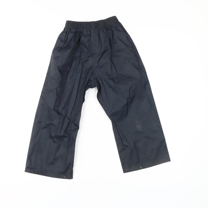 Regatta Boys Black Rain Trousers, 3 Years, Waterproof, Activewear