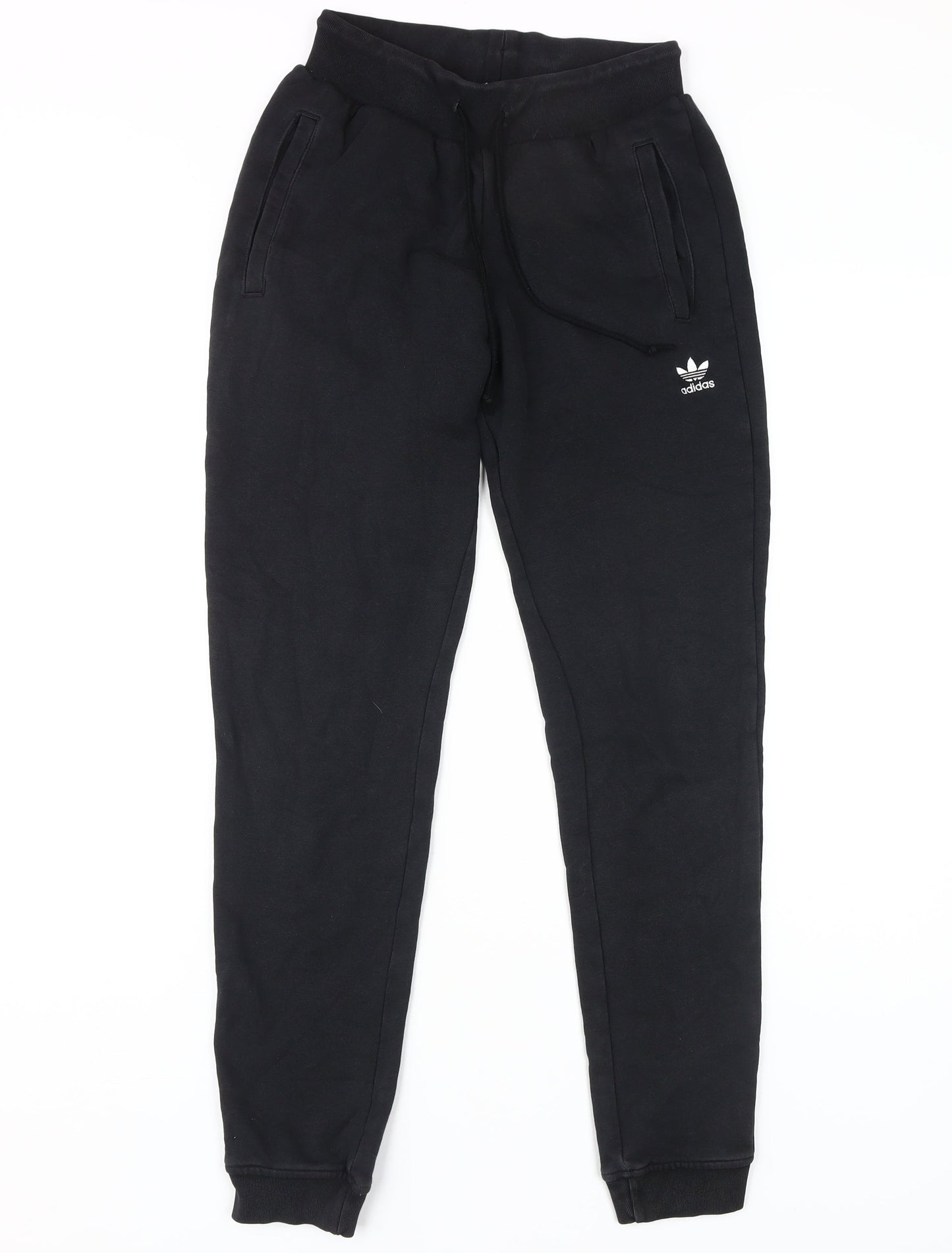 Womens UK Size 6 adidas Regular Fit Jogger Black Trousers