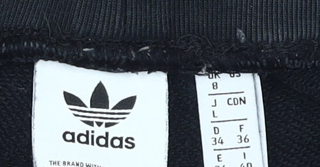 Womens UK Size 6 adidas Regular Fit Jogger Black Trousers