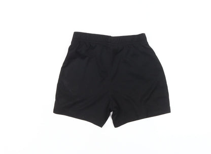 Puma Boys Black Athletic Shorts Size 5-6 Years