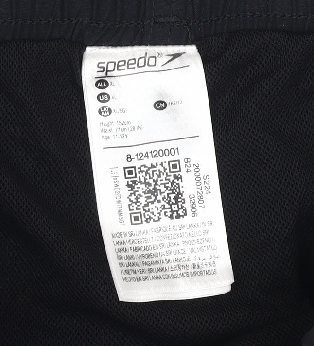 Speedo Boys Black Swim Shorts XL 11-12 Years