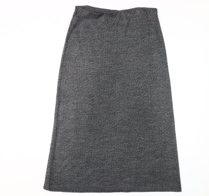 Amaranto Women's Grey Herringbone Skirt Size 14