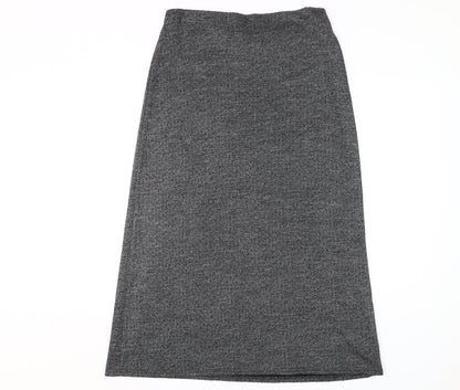 Amaranto Women's Grey Herringbone Skirt Size 14