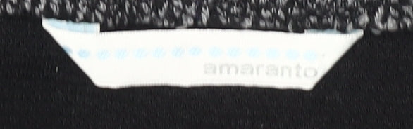 Amaranto Women's Grey Herringbone Skirt Size 14