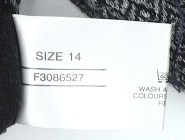 Amaranto Women's Grey Herringbone Skirt Size 14