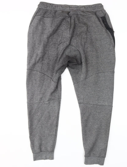 Nike Men's Grey Joggers, Size L, Casual Knit Trousers