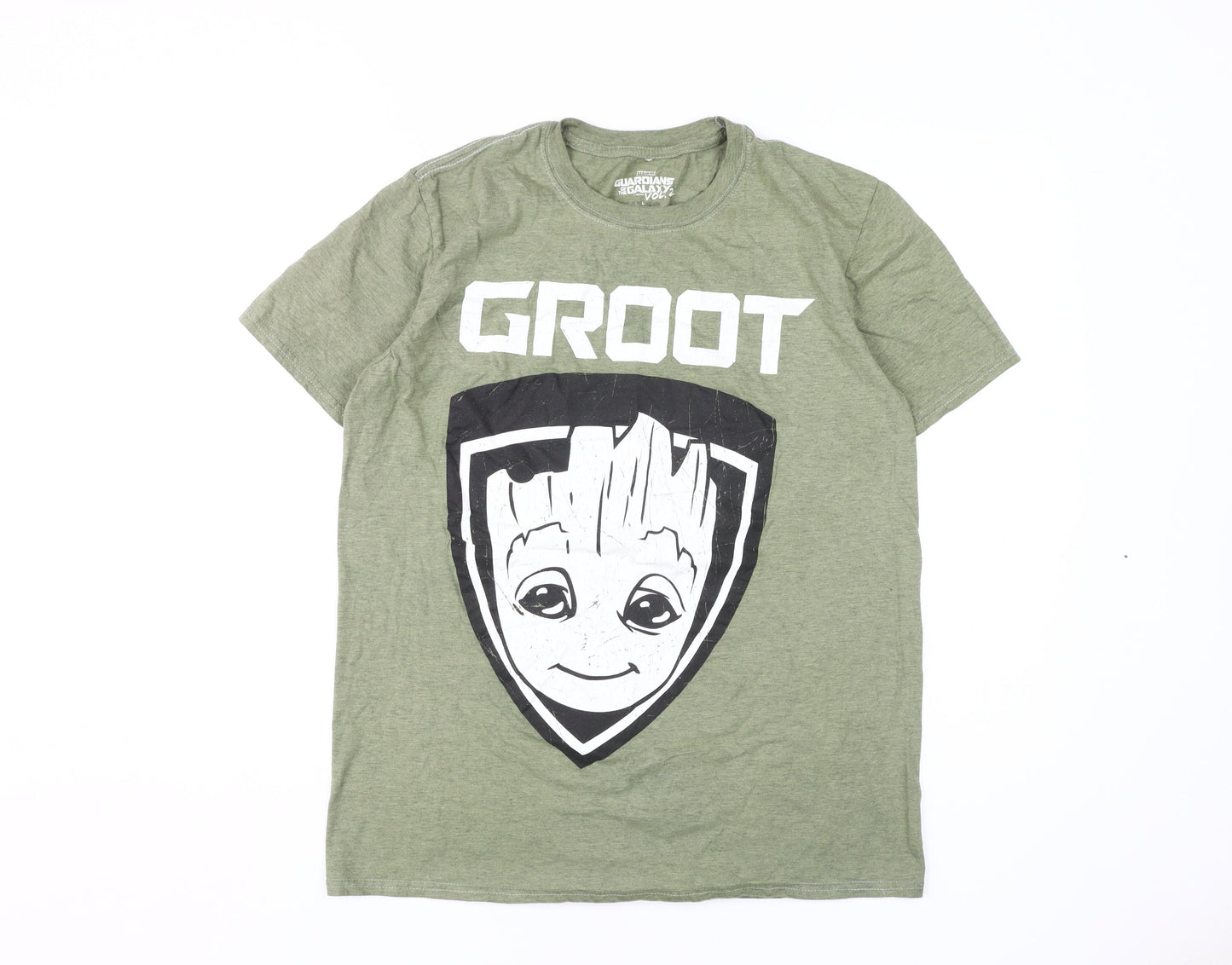 Marvel Men's Green Groot Graphic T-Shirt L