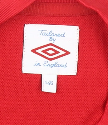Umbro Boys Red Football T-Shirt Size 146, Sports