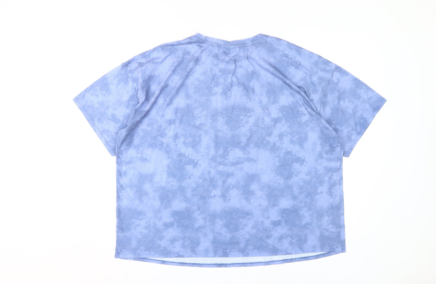 Unisex Adults UK Size 20 Disney Blue Basic T-Shirt