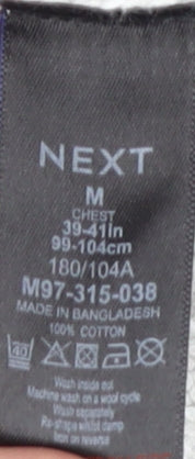 Next Men's Ivory Cotton Cable-Knit Jumper Size M