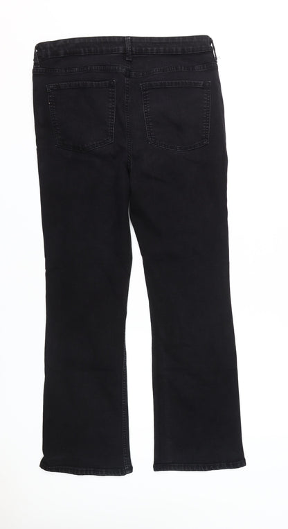 Marks and Spencer Men's Black Bootcut Jeans 16