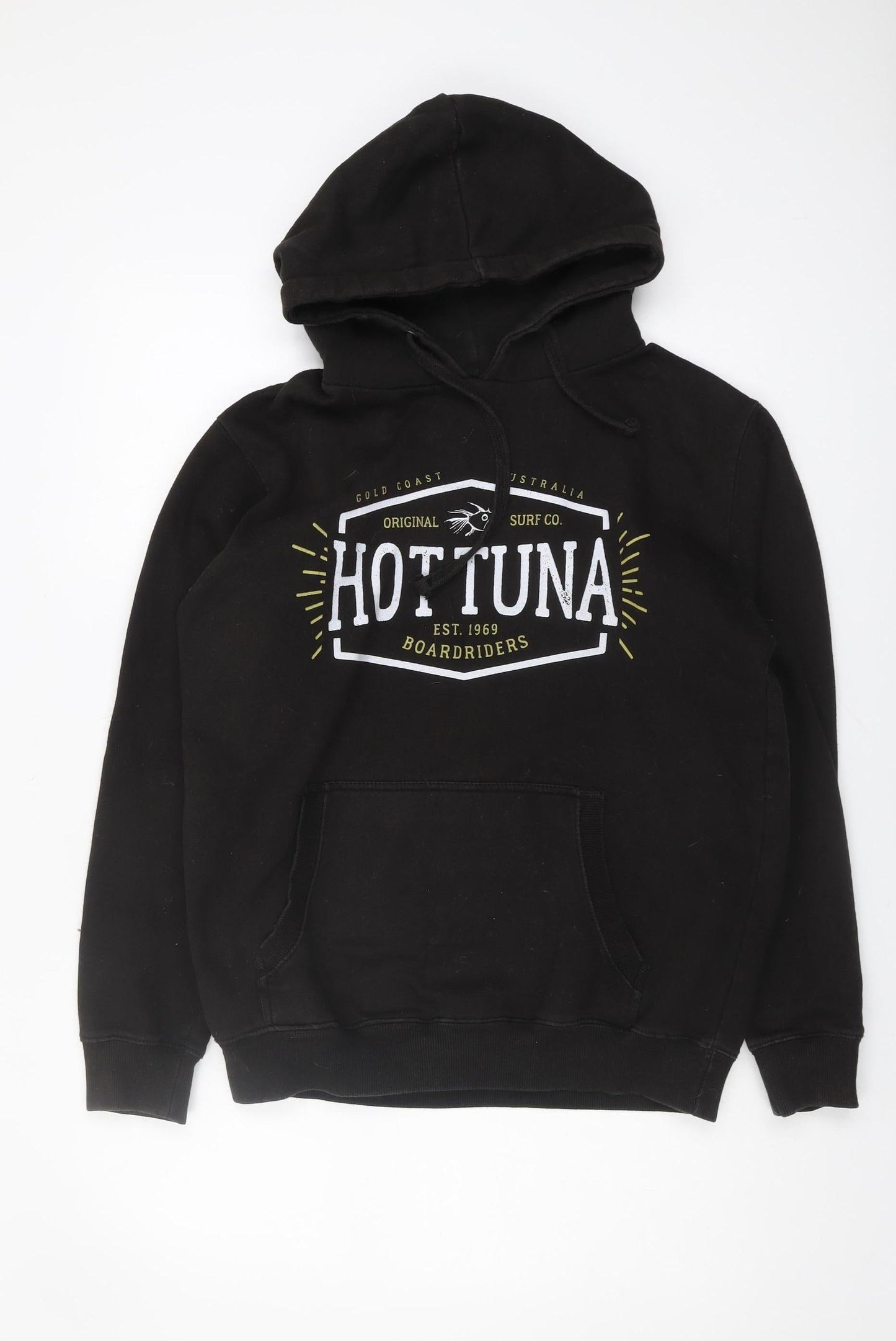 Hot Tuna Men's Black Pullover Hoodie S with Logo
