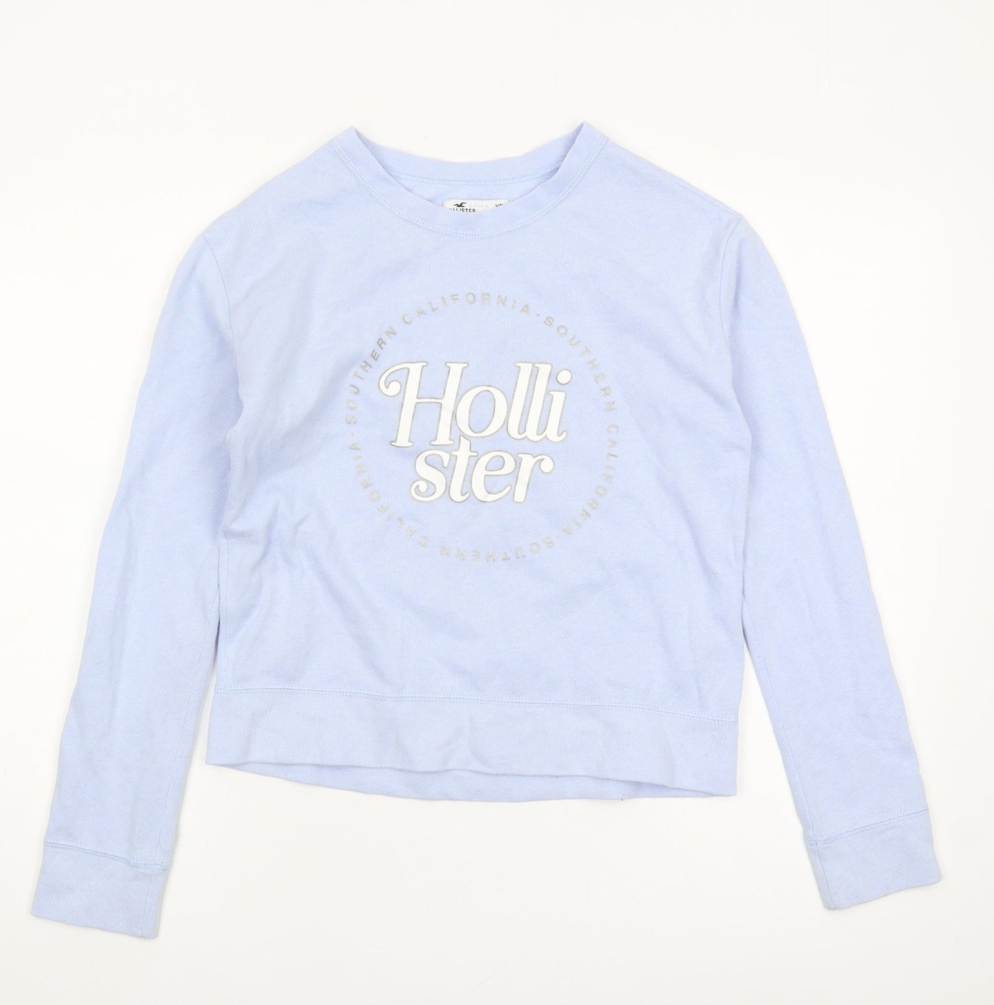 Hollister Women's Blue XS Graphic Print Sweatshirt