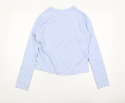Hollister Women's Blue XS Graphic Print Sweatshirt