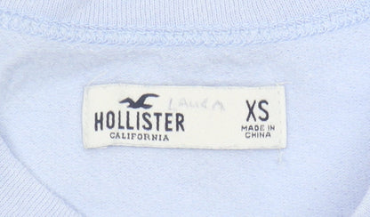 Hollister Women's Blue XS Graphic Print Sweatshirt