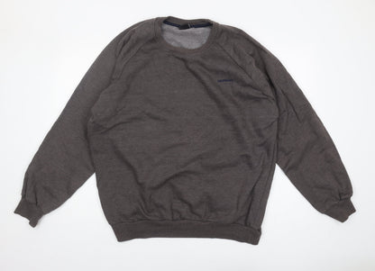 Mens UK Size XL Donnay Brown Pullover Sweatshirt