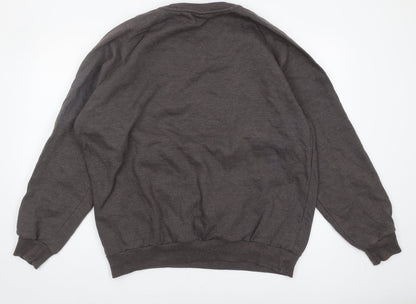 Mens UK Size XL Donnay Brown Pullover Sweatshirt