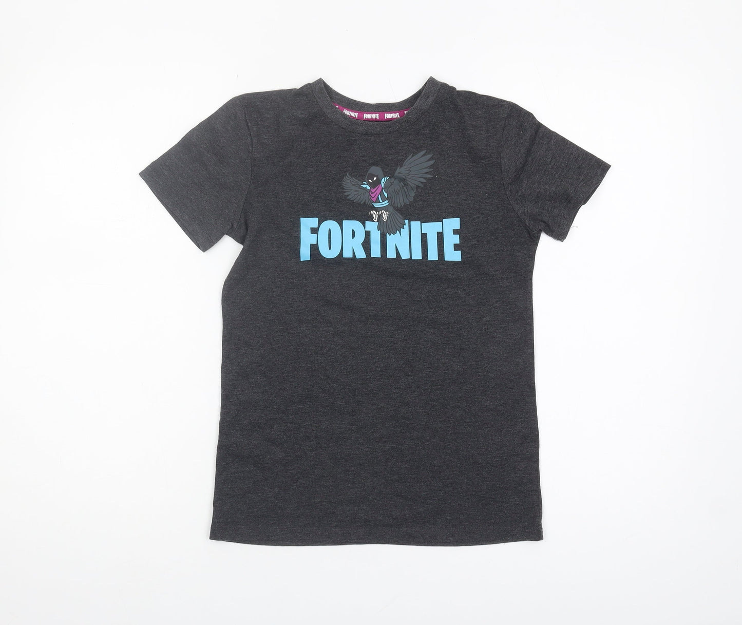 George Boys Black Fortnite T-Shirt, Size S, Casual Graphic Tee