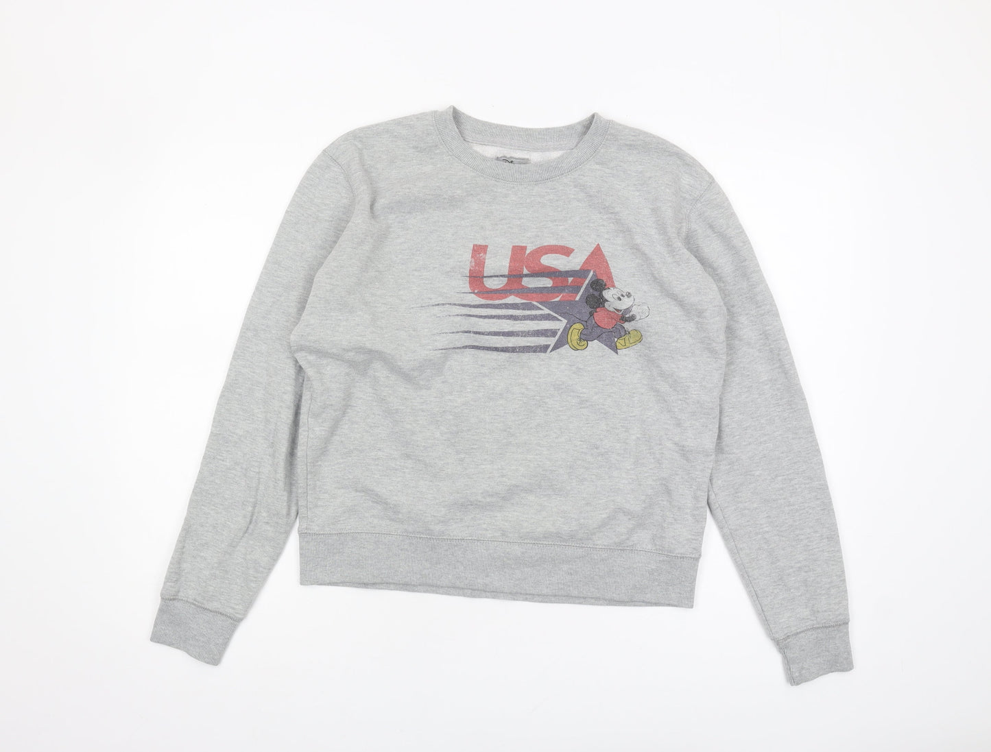 Unisex Adults UK Size S Disney Grey Pullover Sweatshirt