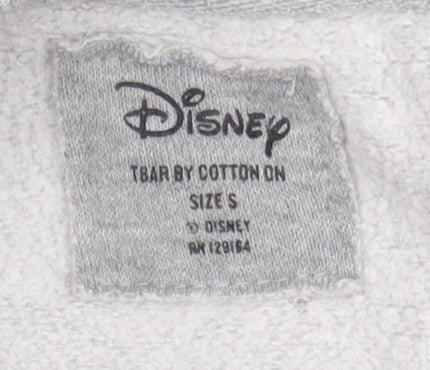 Unisex Adults UK Size S Disney Grey Pullover Sweatshirt