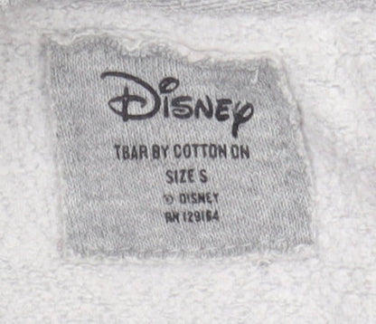Unisex Adults UK Size S Disney Grey Pullover Sweatshirt