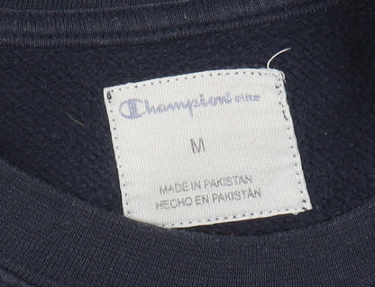 Mens UK Size M Champion Blue Pullover Sweatshirt