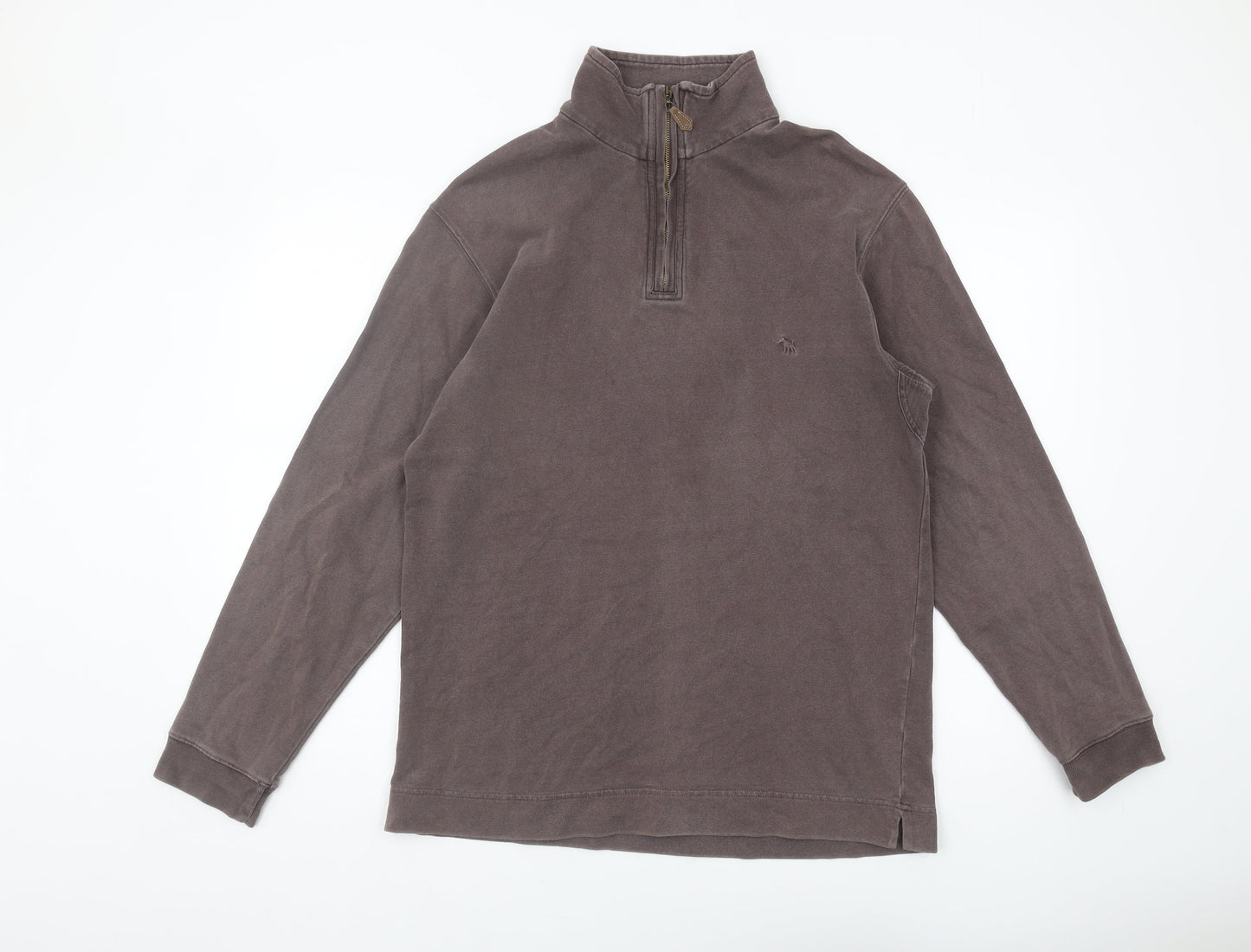 Jack Russell Men's Brown 1/4 Zip Sweatshirt - Size S