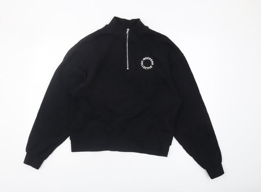 Womens UK Size 8 ASOS DESIGN Black Pullover Sweatshirt