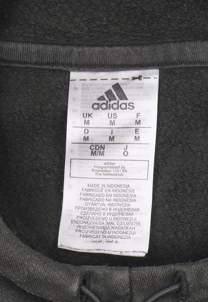 Adidas Men's Green Pullover Hoodie, Size M, Logo Design