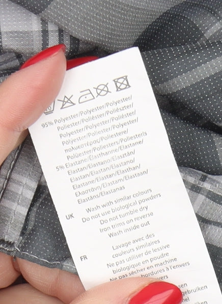 Slazenger Men’s Grey Plaid Trousers 36W Casual