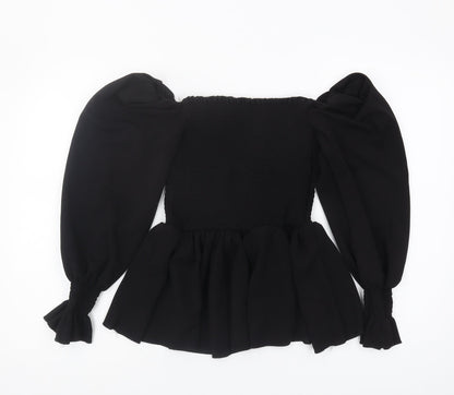 New Look Women's Black Plus Size Off the Shoulder Blouse