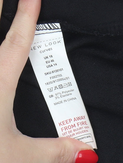 New Look Women's Black Plus Size Off the Shoulder Blouse